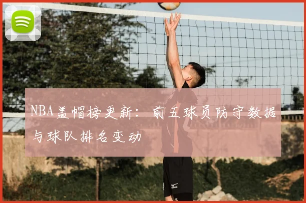 NBA盖帽榜更新:前五球员防守数据与球队排名变动