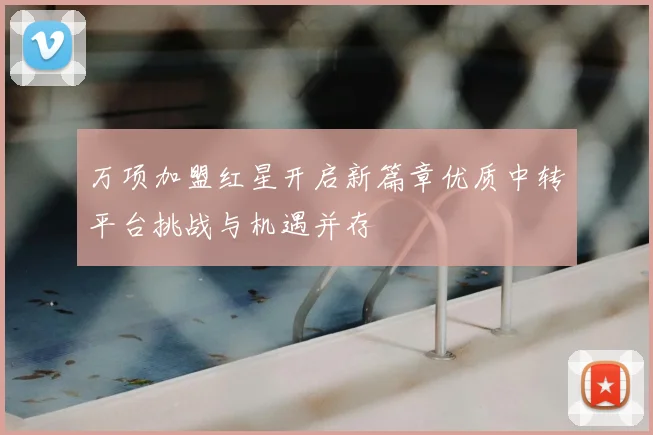 万项加盟红星开启新篇章优质中转平台挑战与机遇并存
